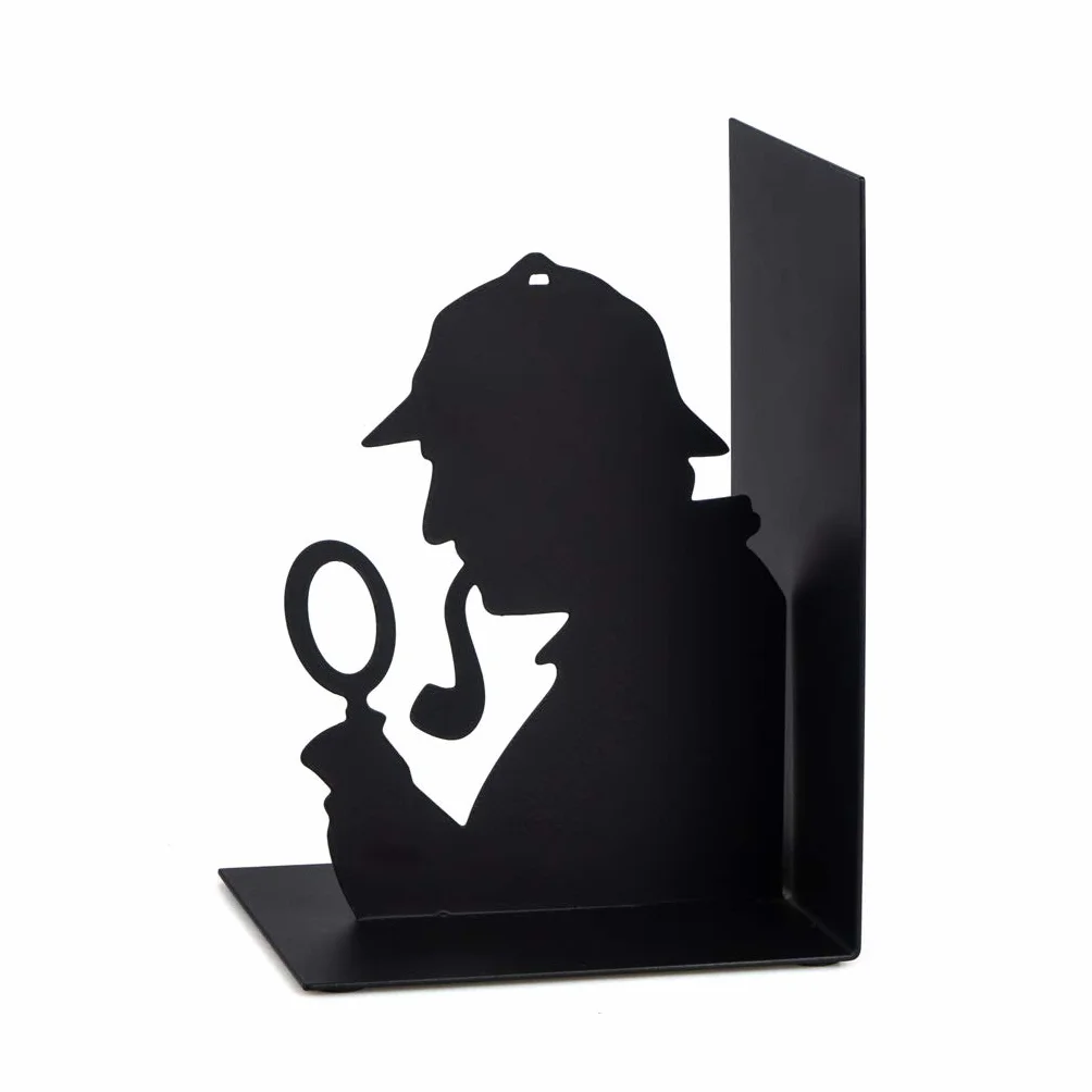 Balvi Sherlock Serre-Livres décoratifs en métal Noir Design Original