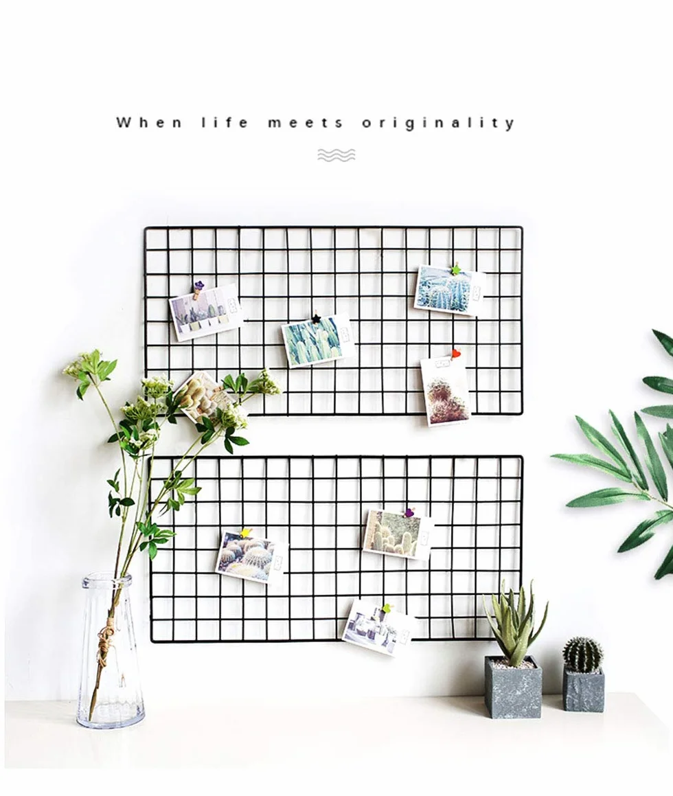 Eisen Grid Panel Metal Mesh Wall Art Display & Organiseur
