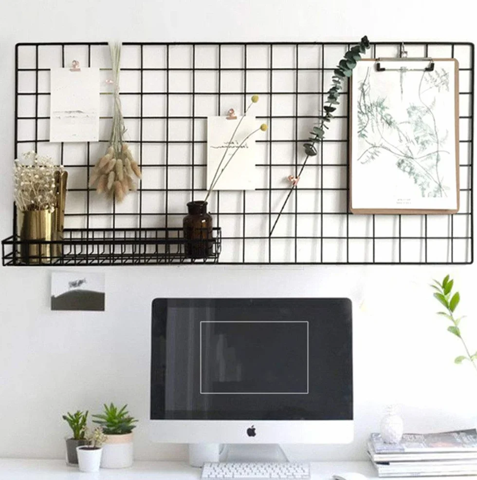 Eisen Grid Panel Metal Mesh Wall Art Display & Organiseur