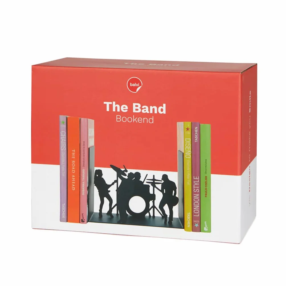 Balvi Serre-Livres The Band Couleur Noir Support Métal