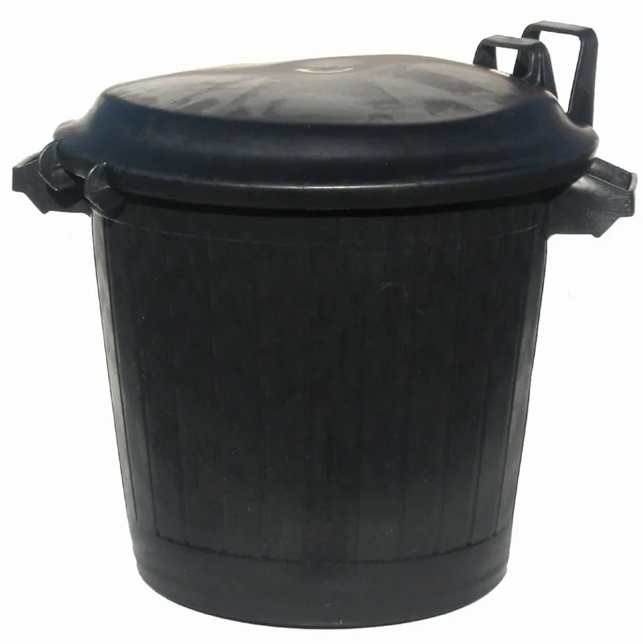 Poubelle 80L avec couvercle fabriquée en France