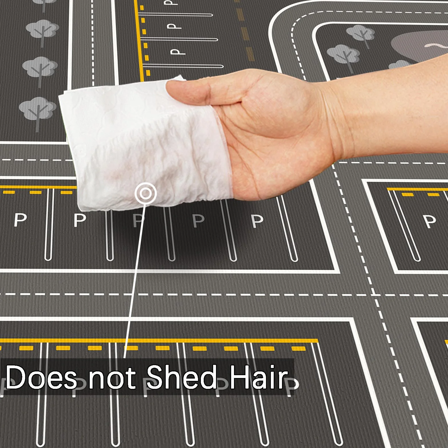 Tapis de Voiture Large Antidérapant Lavable pour Chambres Garçons Filles