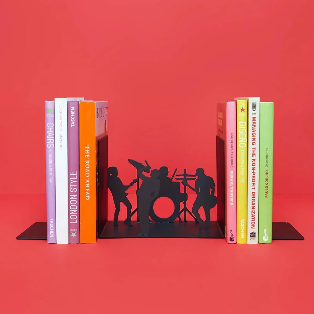Balvi Serre-Livres The Band Couleur Noir Support Métal