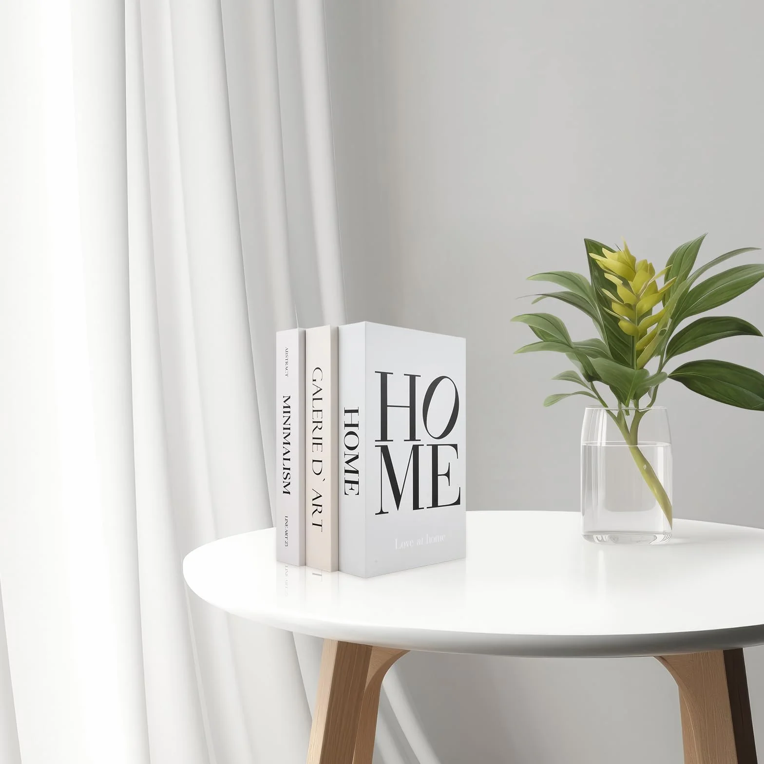 Faux Livre Decoration Magnétique Serre-Livres Empilables avec Rangement, pour Bureau Salon