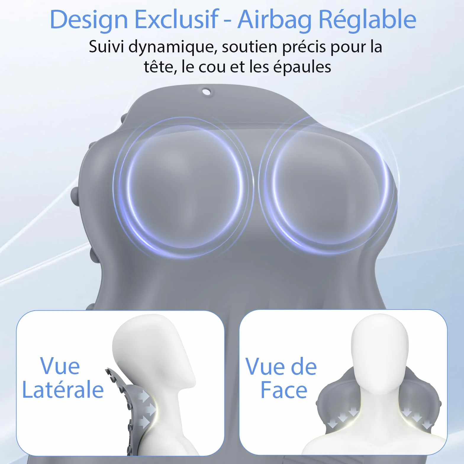 Coussin de Bain en Silicone Kixcvdm avec Ventouse Antidérapante, Séchage Rapide, Grande Taille
